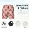 thumbnail image 6 of Picia Heart Capybara pattern Mens Swim Trunks with Compression Liner Stretch Beach Shorts Quick Dry with Zipper Pockets No-Chafing Board Shorts-XX-Large, 6 of 9