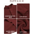 thumbnail image 5 of COOFANDY Mens Pullover Sweaters Casual Button Mock Neck Sweater Knit Poullover Long Sleeve Soft Sweater, 5 of 9