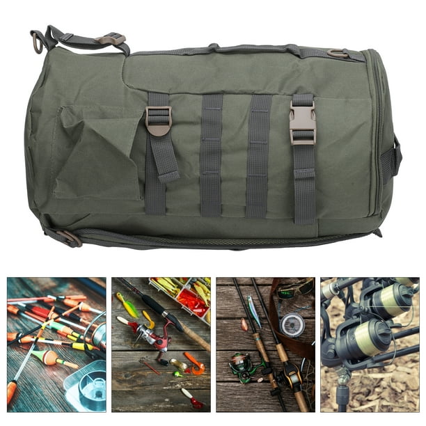 Noref Fishing Rod Case Flying Fishing Bag Fishing Tackle Backpack Large  Capacity Portable Cylindrical Fishing Rod Bag With Rod 