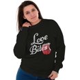 thumbnail image 5 of Love Bites Funny Single Valentine Day Women Crewneck Sweatshirt Brisco Brands S, 5 of 6