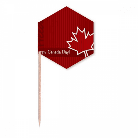 Canada Flavor Happy Canada Day Toothpick Flags Cupcake Picks Party Celebration