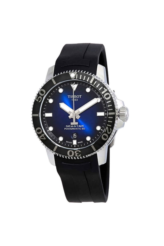 Men's Seastar 1000 Automatic Analog Midnight 43mm Watch T1204071704100