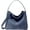 Blue, variant on Women's Braided Leather Tote Bag Stylish Suede Hobo Shoulder Bag with Woven Details