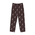thumbnail image 2 of Vsdgher Leopard Print Print Mens Pajama Pants Sleep & Lounge Pants, PJ Bottoms With elastic waistb and Pockets, 2 of 5