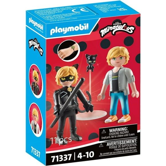 Playmobil Miraculous Adrien et chat noir 71337
