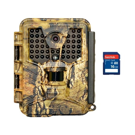 - Covert Ice 8 MP Infrared Video & Audio Game Hunting Camera + 16GB SD Memory Card