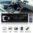 thumbnail image 1 of 12V-24V 1 Din In Dash Car Radio Bluetooth Auto Car Audio Stereo Player Support Phone AUX-IN MP3 FM USB Remote Control, 1 of 1