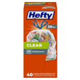 thumbnail image 5 of Hefty Clear Trash Bags, Clear, 30 gallon, 40 Count, 5 of 5
