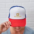 thumbnail image 6 of CafePress - Delta Tau Delta Gold Stacked Signature - Adjustable Unisex Printed Trucker Hat with Mesh Back, 6 of 10