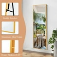 thumbnail image 3 of Lumora 64"x 21.25" Full Length Mirror Freestanding Mirror with Stand Vertical Floor Mirror，Gold, 3 of 5