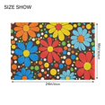 thumbnail image 4 of Yayeee Bath Rug for Bathroom Floor Non Slip Contour Fluffy Soft Absorbent Mat, 20"x24", Cartoon Flowers, 4 of 7