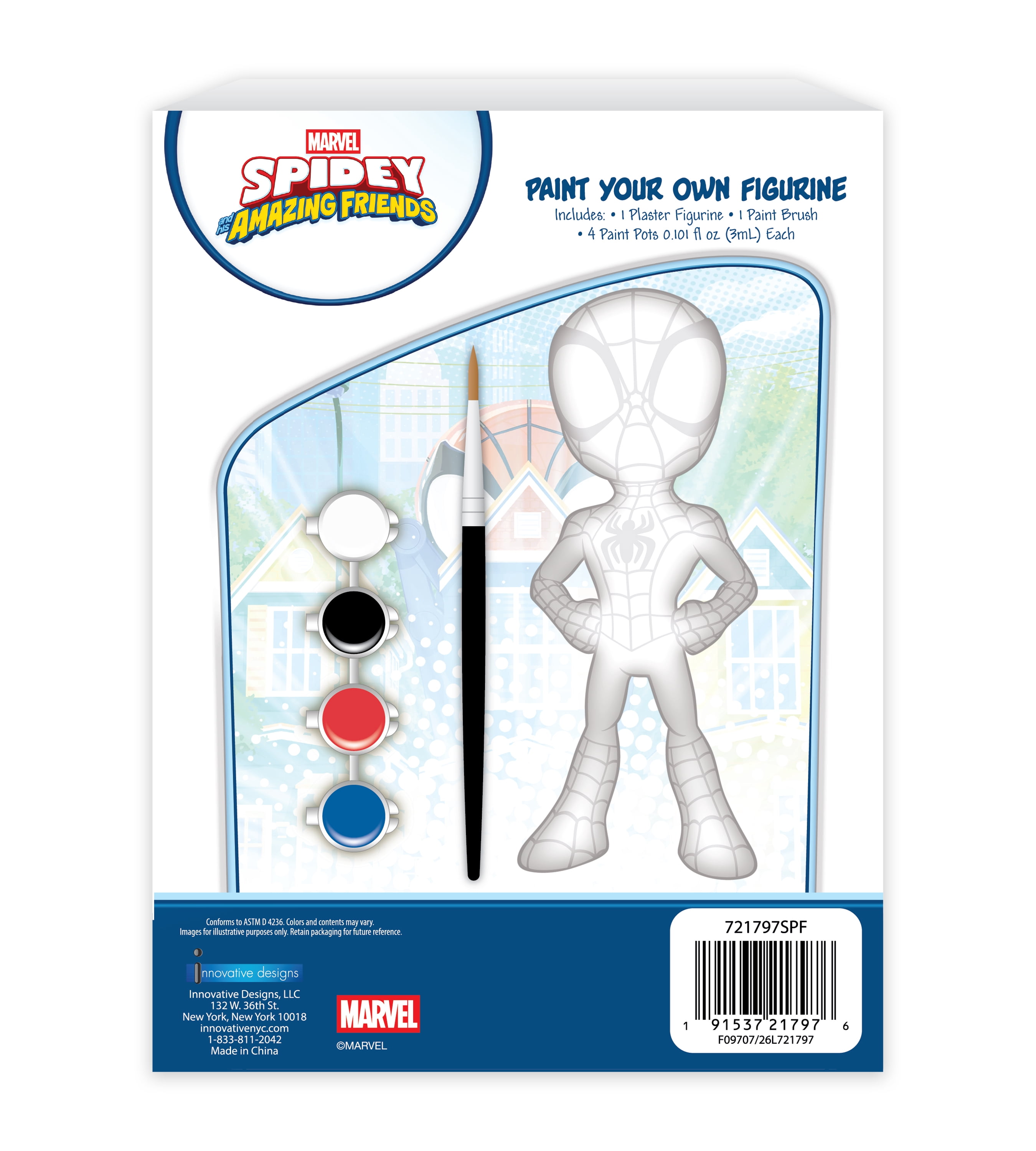 Spidey and Friends Paint Your Own Plaster Figurine Craft Kit for Kids