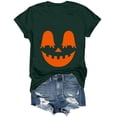 thumbnail image 4 of Akiihool Women Oversized Tshirt Fall T-Shirt for Women Halloween Pumpkin Shirts Thanksgiving Family Funny Graphic Tee Casual Cute Autumn Tops Dark Green,M, 4 of 8