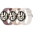 thumbnail image 1 of 3 Pack Correas para Samsung Galaxy Watch 6 / 5 / 4 Band 40mm 44mm, Galaxy Watch 5 Pro  45mm, Galaxy Watch 6 , Galaxy Watch 4  20mm Sport Band Correa de repuesto de silicona ajustable para, 1 of 16