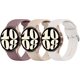 thumbnail image 1 of 3 Pack Correas para Samsung Galaxy Watch 6 / 5 / 4 Band 40mm 44mm, Galaxy Watch 5 Pro  45mm, Galaxy Watch 6 , Galaxy Watch 4  20mm Sport Band Correa de repuesto de silicona ajustable para, 1 of 16