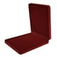thumbnail image 1 of Estuche portátil de terciopelo suave para guardar collares y joyas con tapa. Vino rojo, 1 of 6