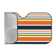 thumbnail image 2 of Kdxio Colorful Pastel Stripes Print Windshield Sun Shade, Foldable Sun Blocker for Car,Truck,SUV Automotive Interior Sun Protection,Reflective Shade for Front Windshield(Medium), 2 of 7