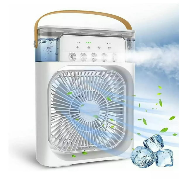 Ventilador de Escritorio Importacion Y Humidificador Con Luz Led Blanco Impotacion