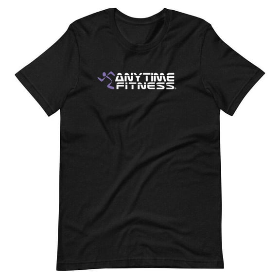 Mens Anytime Fitness Black Short-Sleeve Tee Shirt T-Shirt