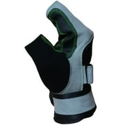 Meister Wrist Wrap Weight Lifting Gloves w/ Gel Padding (Pair) - Gray/Neon Green - Medium