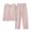 Pink #2, variant on XWSHYW Plus Size Womens Pajamas 2 PCS Solid Color Long Sleeve Pajama Set Plus Size Crew Neck Loose Fit Sleepwear with Pants Gift for Women