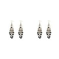 thumbnail image 2 of Minnieouse Pendientes bohemios para mujer, elegantes y modernos, con gotas coloridas, pendientes colgantes, negro negro 2Conjunto, 2 of 6