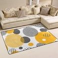 thumbnail image 2 of Coolnut Area Rug 60 x 39 inch (5'x 3'3"), Carpet Circles On White Nursery Rug Floor Mat for Hardwood Floor Entrance Living Room Bedroom, 2 of 6
