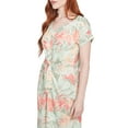 thumbnail image 4 of Larky Lark Womens Batik Leaf Tie-Front Jersey Dress, 4 of 4
