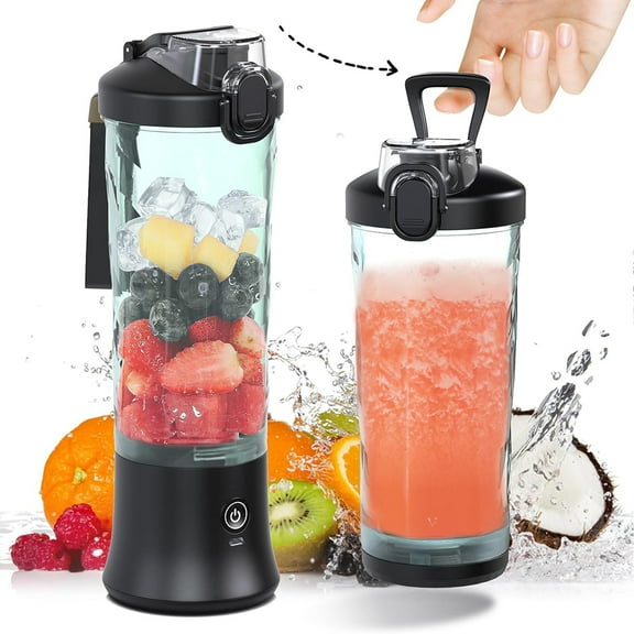 XMZHOU 600ML Portable Large Capacity Sports And Fitness Blender Cup Straight Mouth Freshly Squeezed Juice Machine Juicing Cup
