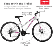 27.5 Huffy Rangeline Women’s Mountain Bikes, Silver
