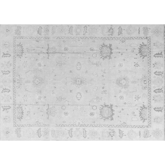 Ahgly Company Indoor Rectangle Oriental Gray Traditional Area Rugs, 2' x 5'