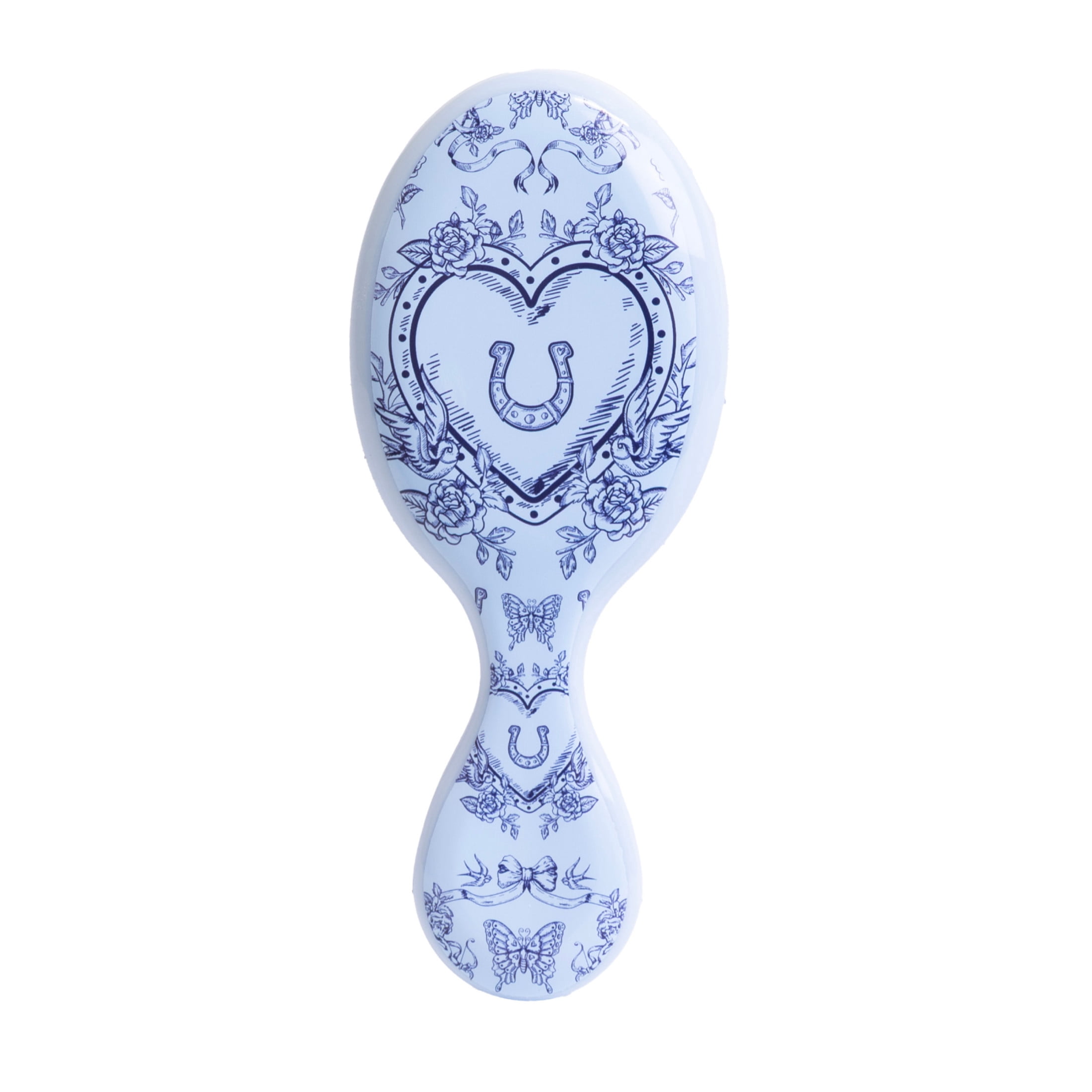 Wet Brush Original Mini Detangler Buckaroo Blue Horseshoe Hair Brush