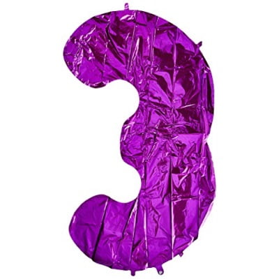 - Betallic Foil Balloon 15843PB Number 3 Megaloon, 40