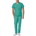 thumbnail image 2 of Adar Mens Medical Scrubs Set Medical Uniforms - Roomy Fit (30 Colors), 2 of 7