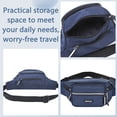 thumbnail image 4 of Bocaoying 2 Pack Multi-Pockets Fanny Packs for Men Women, Crossbody Bag Waist Bag with 6-Zipper Pockets and Adjustable Straps, Water Repellent Bum Bag for Outdoors Sports Travel Hiking Running, 4 of 7