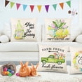 thumbnail image 2 of Easter Pillow Covers 18x18 Set of 4, Happy Easter Bunny Egg Gnomes Flower Truck Throw Pillow Covers, Easter Decorative Throw Pillows Spring Easter Basket Stuffers Decor for Indoor Outdoor Home Decor, 2 of 6