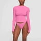 thumbnail image 1 of Blusa Mangas Largas Camisa de otoño para mujer, Top básico con cuello levantado, conjunto deportivo holgado (rosa M) Kuymtek Rosa T M para Mujer, 1 of 7