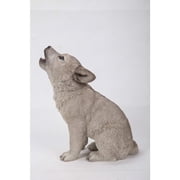 Hi-Line Gift Ltd 87713 Howling Wolf Pup Statue