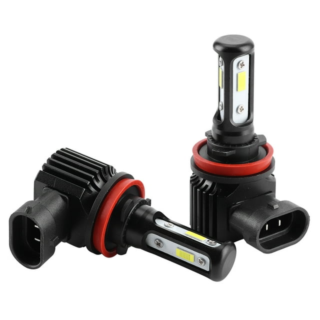 120W 6000K 3LEDs Headlight H8/H9/H11 Universal Front Light 12-24V Waterproof Dustproof Auto Replacement