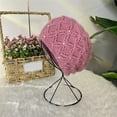thumbnail image 2 of Women Knitted Hat Faux Pearl Decor,Ear Protection Handmade Stretch Outdoor Girls Hat, 2 of 6