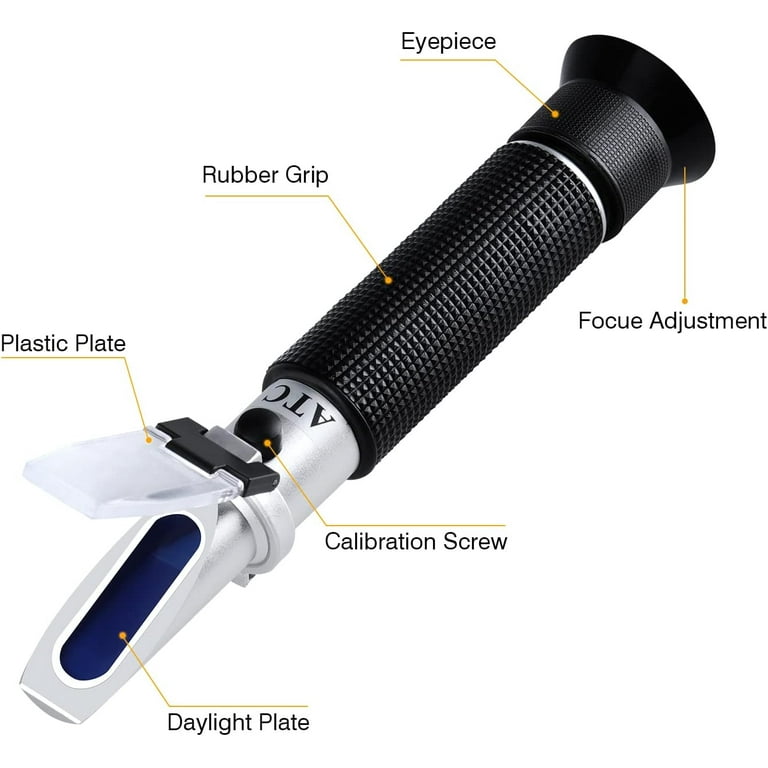 Water Salinity Refractometer, LEERCHUANG Dual Scales Hydrometer