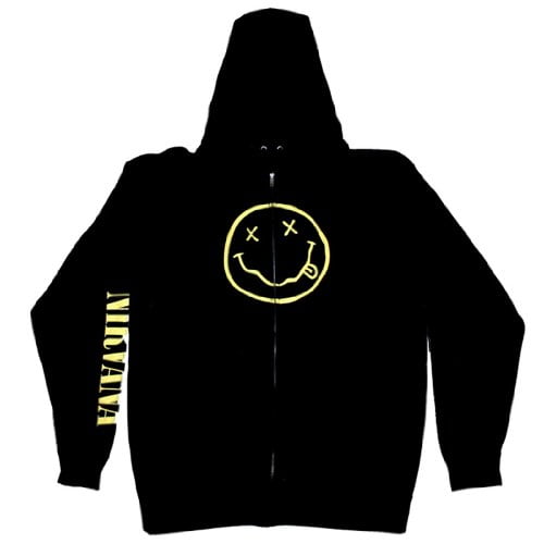 nirvana zip up hoodie