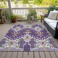 thumbnail image 6 of Addison Rugs Chantille Indoor/Outdoor Transitional Ikat Purple Washable Rectangle Rug, 2'6" x 3'10", 6 of 6