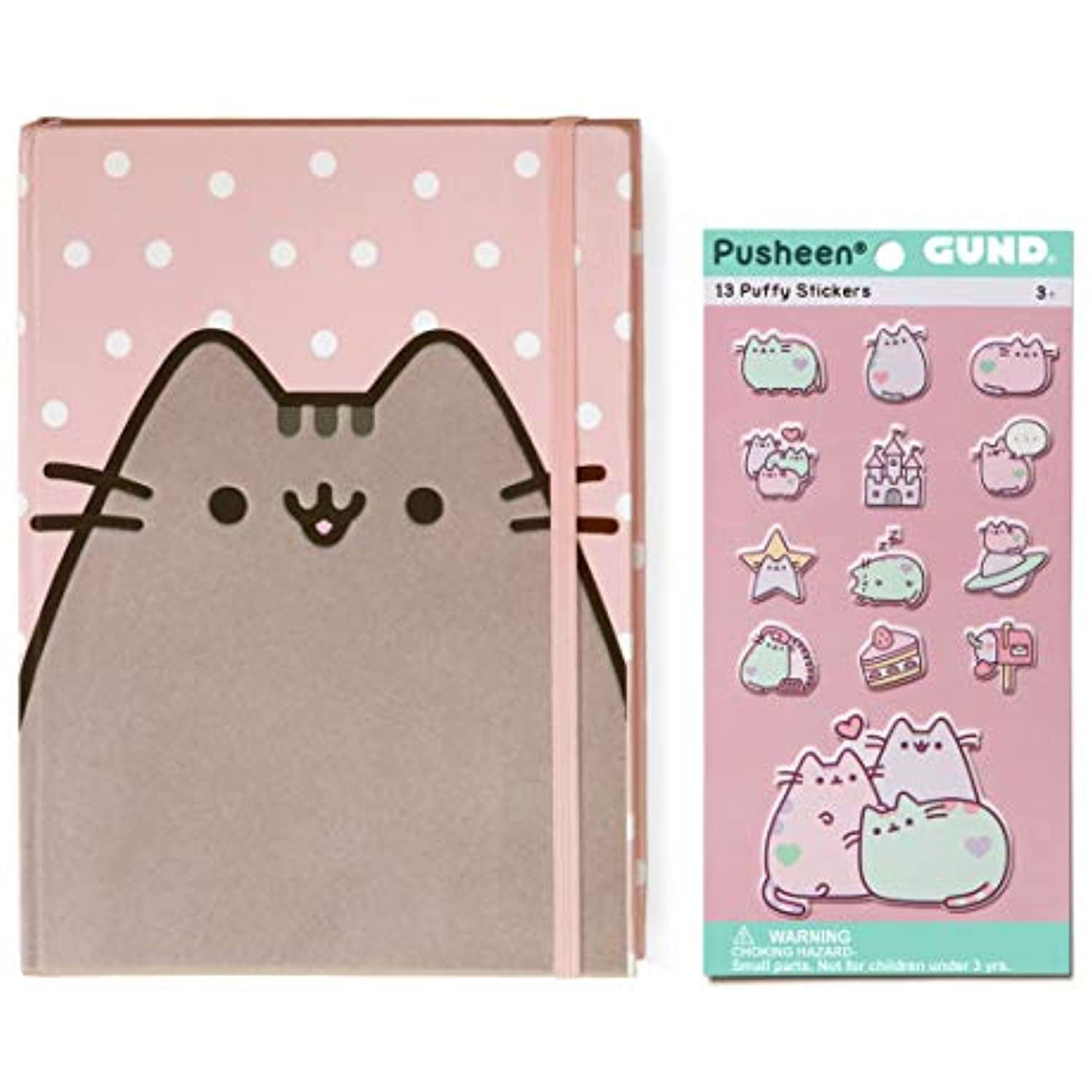 Pusheen the Cat Notebook Stickers PINK