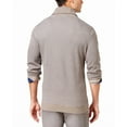 thumbnail image 2 of Tasso Elba Mens Shawl Collar Knit Sweater, Brown, Small, 2 of 2