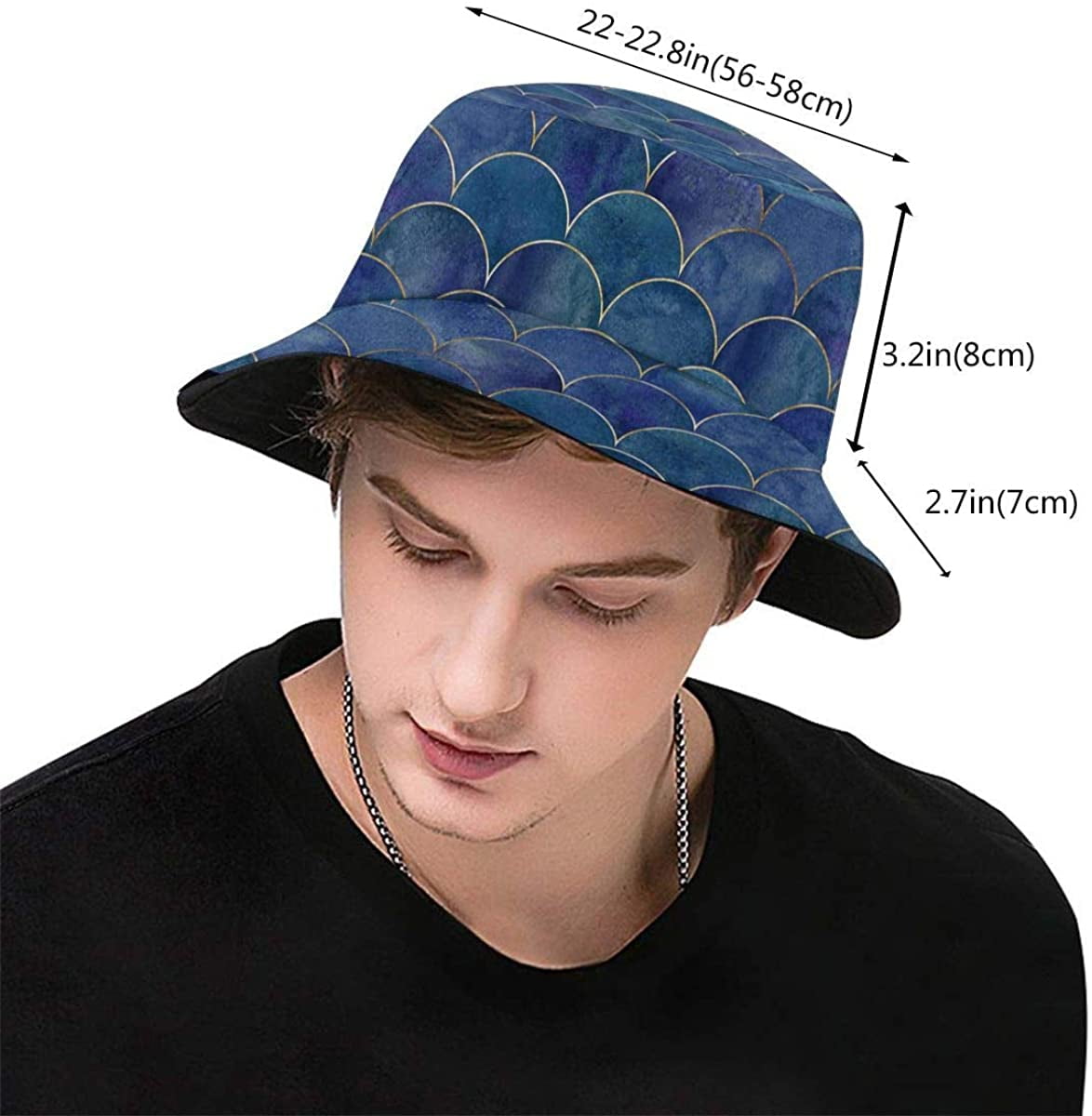 Fish Scale Wave Unisex Bucket Hat 