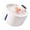 Pink with Yellow Floral Pattern, variant on Yihuala Indoor Drinking Fountain, Sensing Pet Water Dispenser with Separated Power Area, ABS Body and Water Window