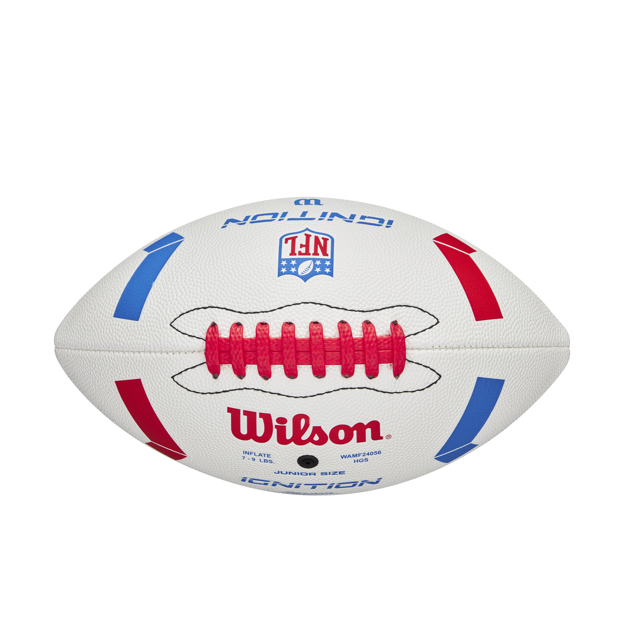 Wilson NFL Ignition Junior Football, Red/White/Blue photo 4