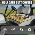 thumbnail image 3 of Whosucclay Rooster and Sunflower Pattern Cover, Anti-Wear Protector Convenient Fold-Away Design Elastic Golf Cart Seat Blanket for Most 2-Seat Golf Carts, 3 of 7