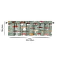 thumbnail image 2 of Mushroom (49) Kitchen Curtains 54x18 Inch Window Curtain over Sink Short Tier for Bathroom Cafe Rod Pocket Kitchen Decor Living Room Window Treatment Fabric 1 Panel, 2 of 3